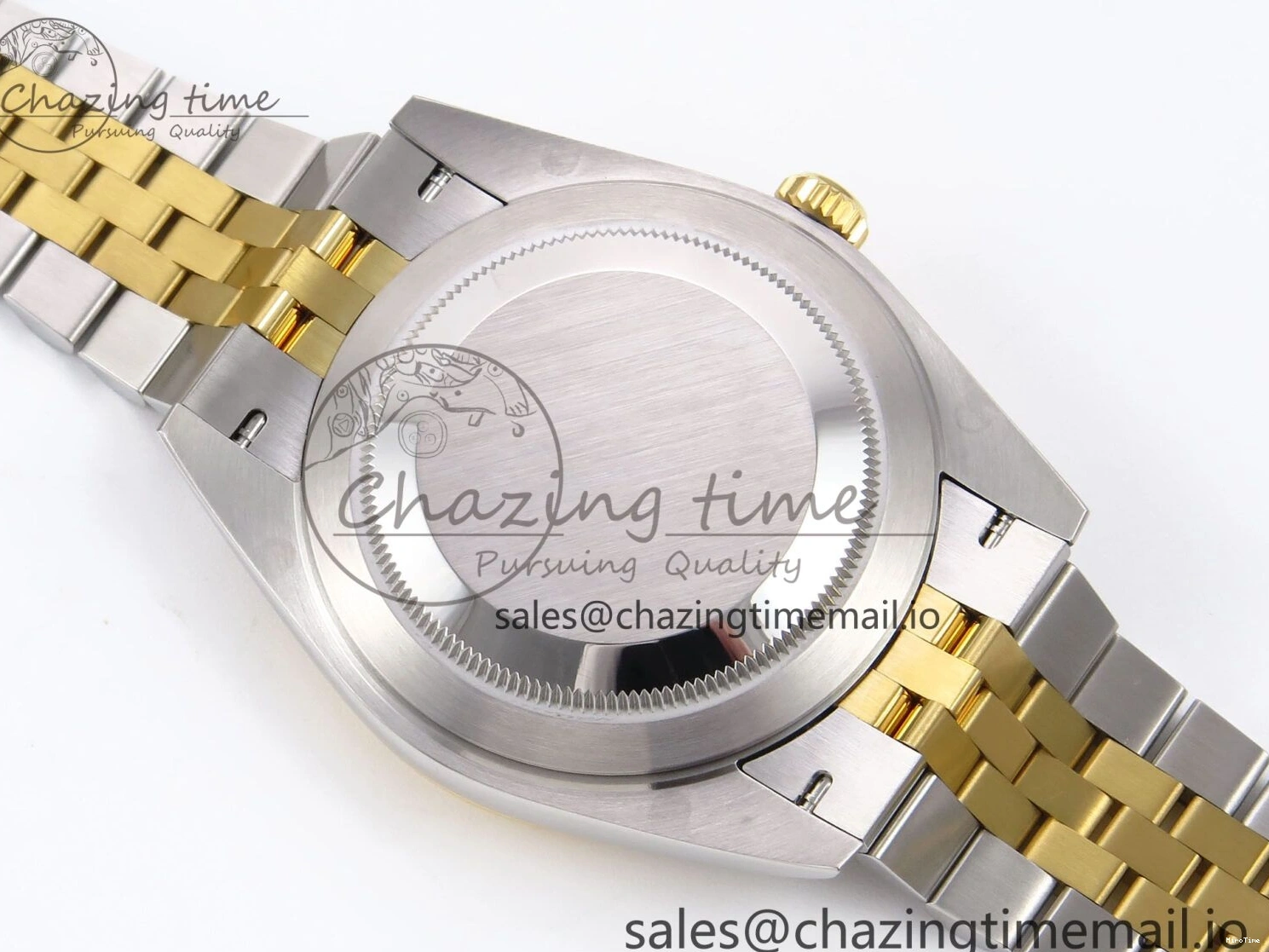 MiroTime 0127 Vibrant DateJust 41 126333 EWEF Best Edition YG Stick Dial on SS YG Jubilee Bracelet A 990